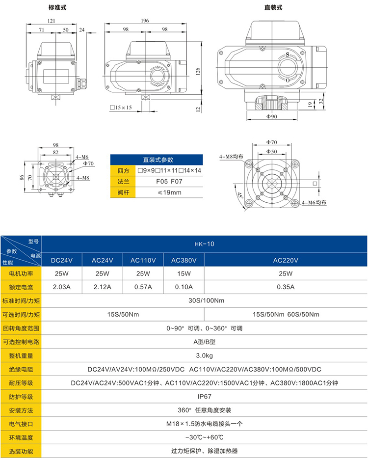 阀门电动执行器